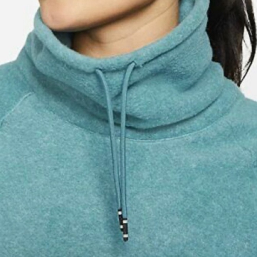 Nike Women's Therma Fleece Cowl Neck Cozy Training Pullover Sz Small - Picture 2 of 8